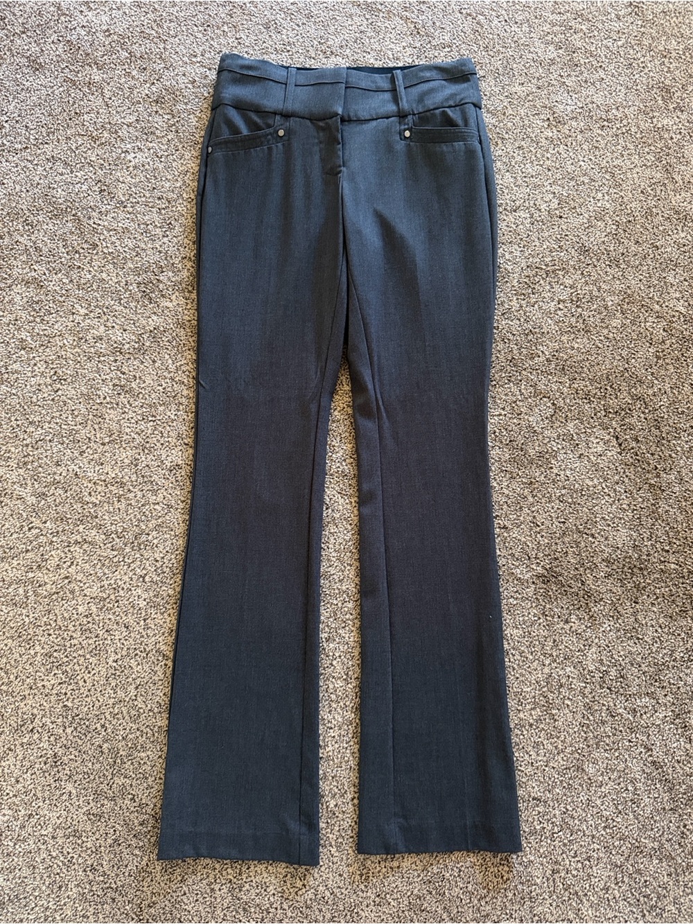 Candies Dark Gray Dress Pants - Marilyn Bootcut, Juniors Size 1